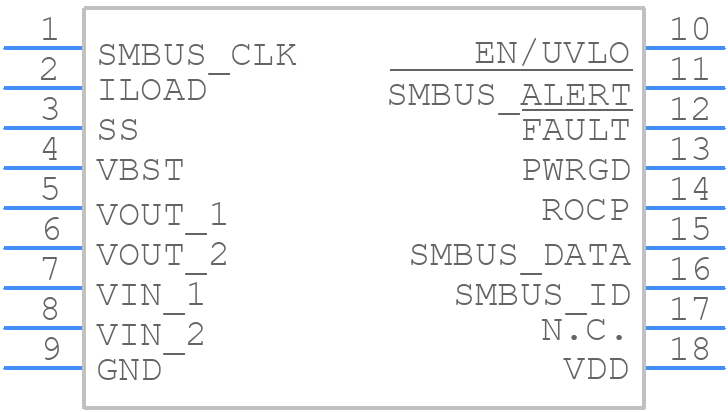 MAX16550GPN+ - Analog Devices - PCB symbol