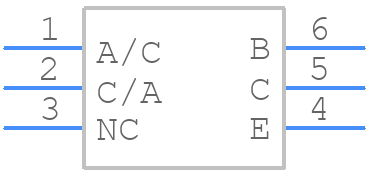 H11AA1-X007 - Vishay - PCB symbol