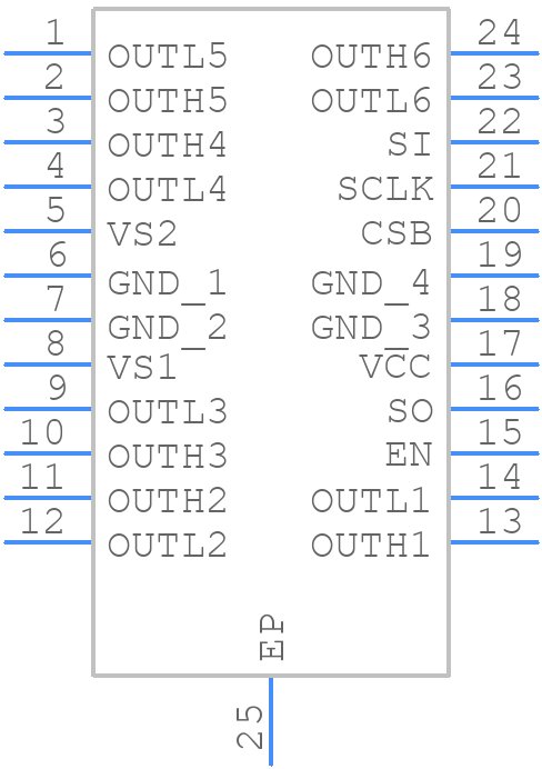 NCV7708FDQR2G - onsemi - PCB symbol