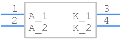 HSMF-C166 - Avago Technologies - PCB symbol