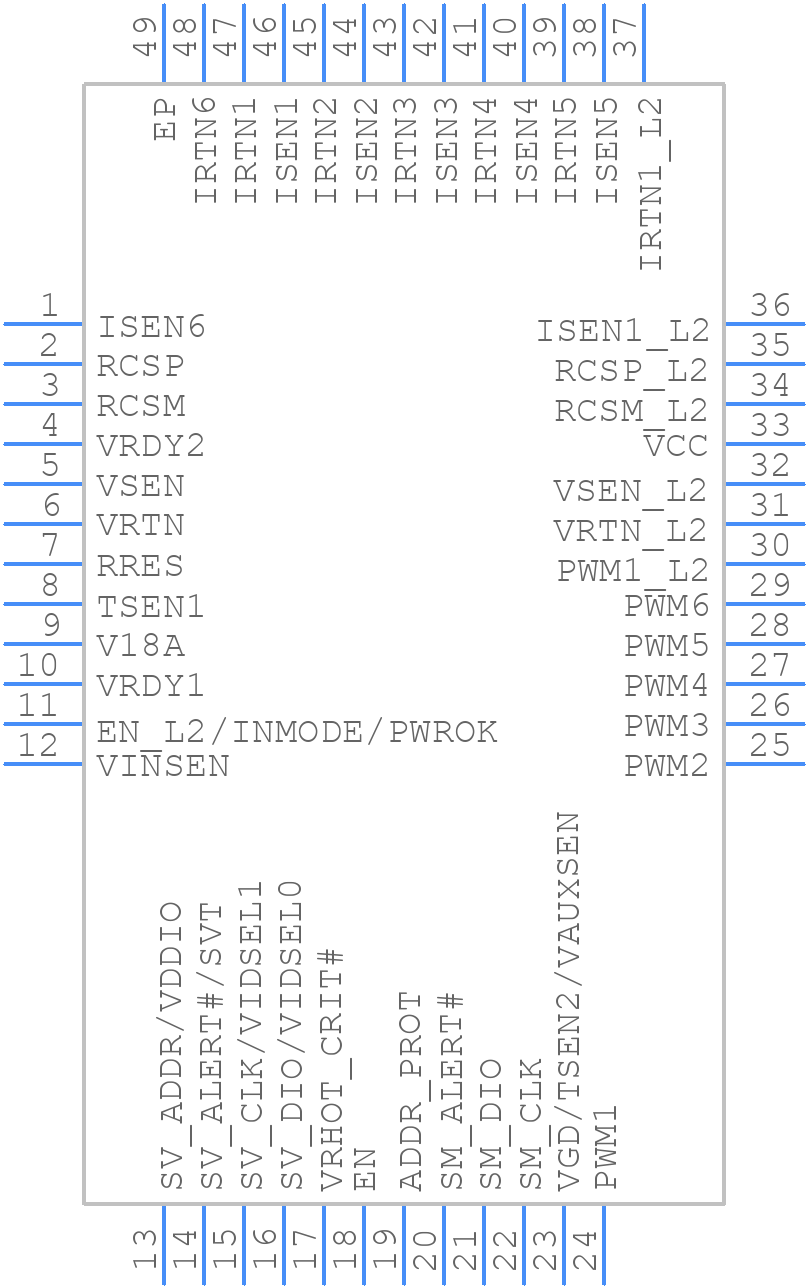 IR3566BMTRPBF - Infineon - PCB symbol