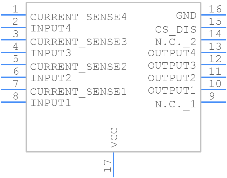 VNQ5E250AJ-E - STMicroelectronics - PCB symbol