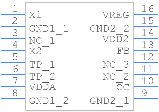 ADUM3070ARQZ-RL7 - Analog Devices - PCB symbol