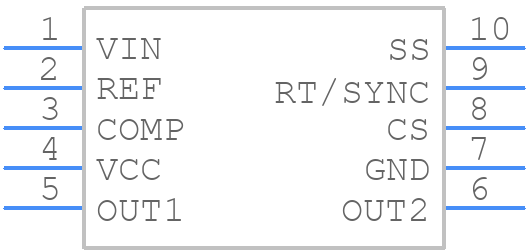 LM5033MMX - Texas Instruments - PCB symbol