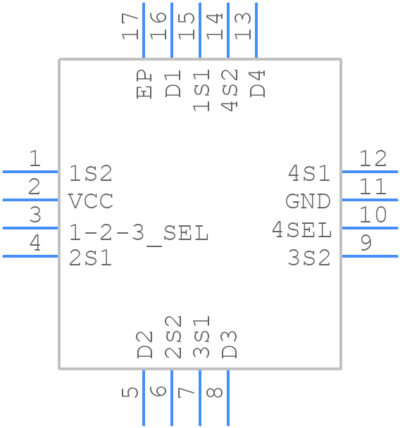 STG3693QTR - STMicroelectronics - PCB symbol