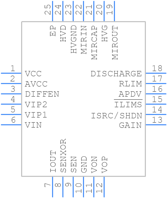 DS3923T+ - Analog Devices - PCB symbol