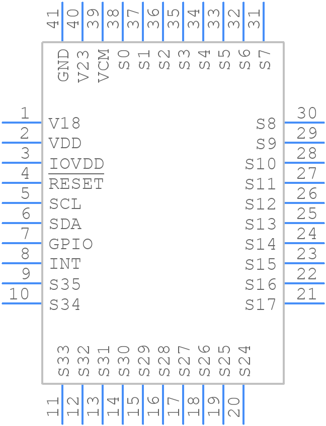 ST1530 - Sitronix - PCB symbol