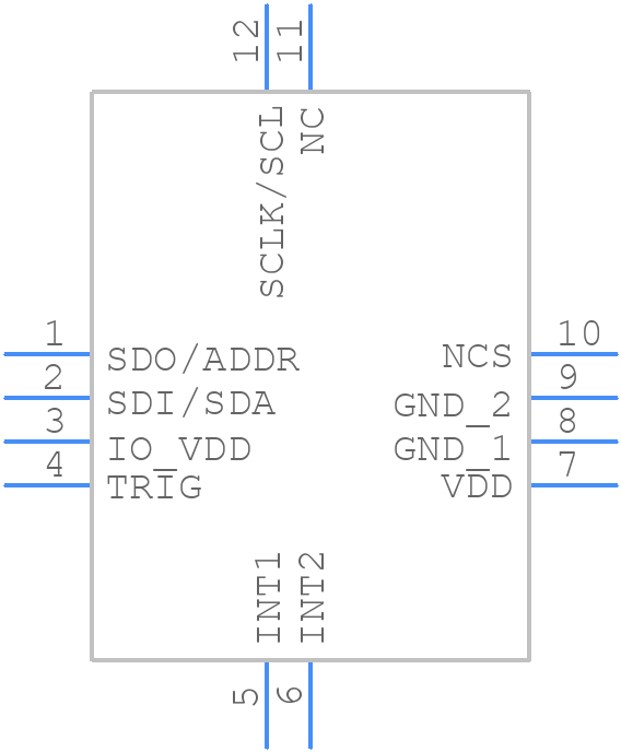 KX122-1037 - Kionix - PCB symbol