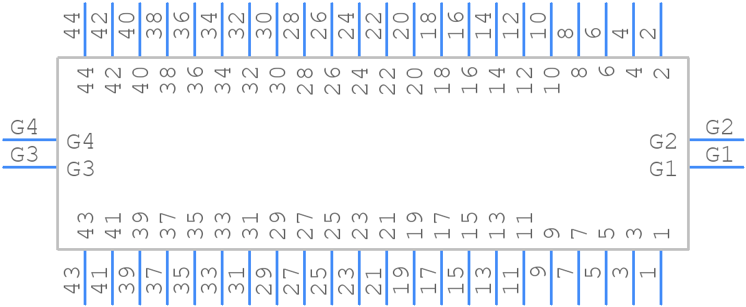 DF40GL-44DP-0.4V(58) - Hirose - PCB symbol