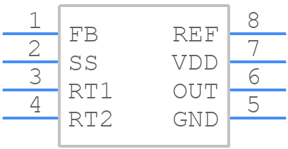 UCC3809D-2G4 - Texas Instruments - PCB symbol