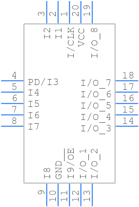 ATF16V8C-5JX - Microchip - PCB symbol