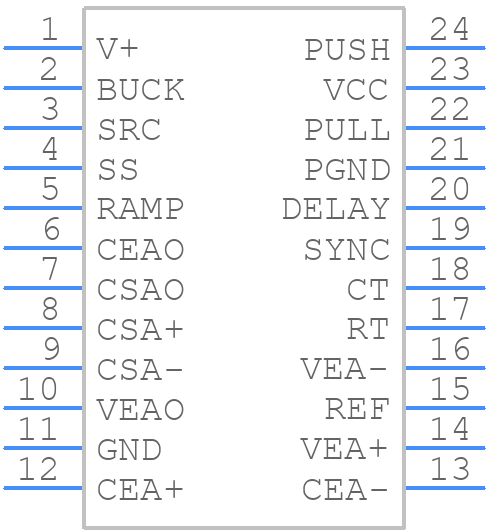 UC3827N-1G4 - Texas Instruments - PCB symbol