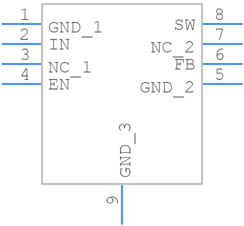 MP3302DD-LF-P - Monolithic Power Systems (MPS) - PCB symbol