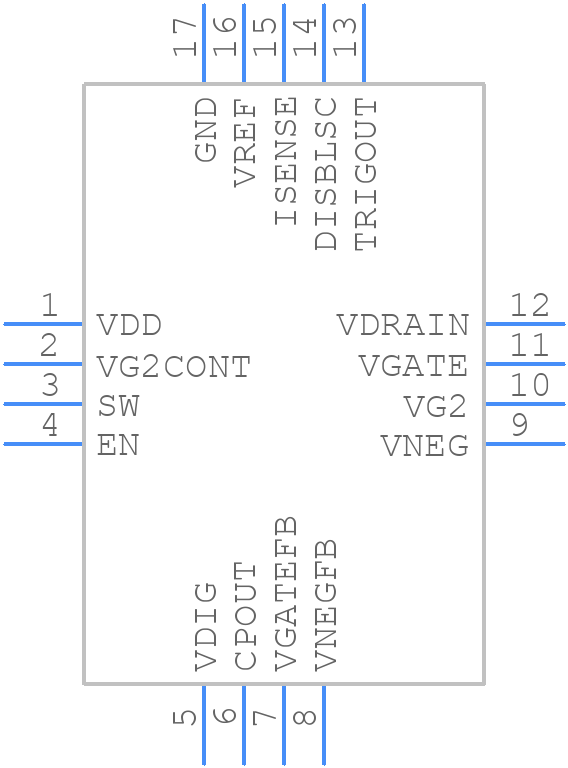 HMC981LP3E - Analog Devices - PCB symbol