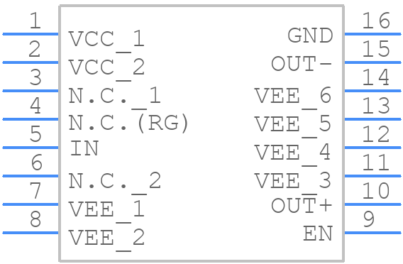 MAX4449ESE+ - Analog Devices - PCB symbol