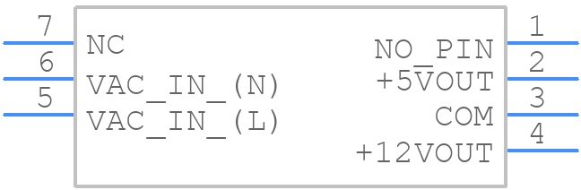RAC04-0512DC/230 - RECOM Power - PCB symbol