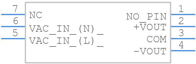 RAC04-05DC/230 - RECOM Power - PCB symbol
