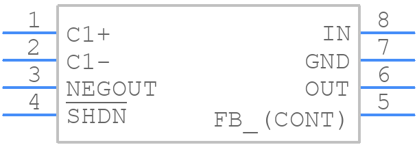 MAX840ESA+ - Analog Devices - PCB symbol
