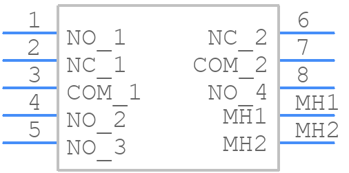 EG2308 - E-Switch - PCB symbol