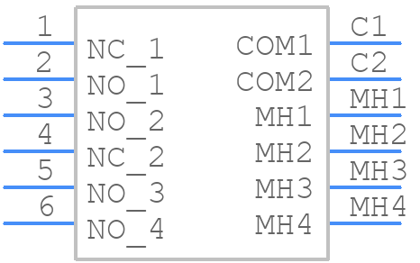 MRB24H - NKK Switches - PCB symbol