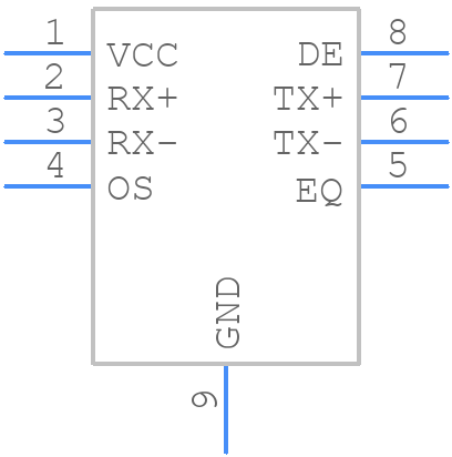 NB7NPQ701MMTTBG - onsemi - PCB symbol