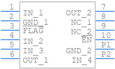 NCP347MTAFTBG - onsemi - PCB symbol