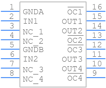 TPS2054ADG4 - Texas Instruments - PCB symbol