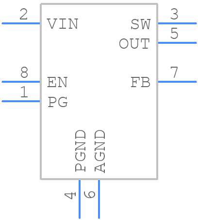 MP2144GJ-Z - Monolithic Power Systems (MPS) - PCB symbol
