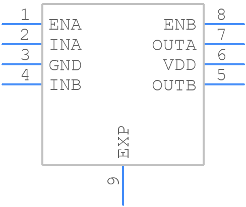 NCP81071BZR2G - onsemi - PCB symbol