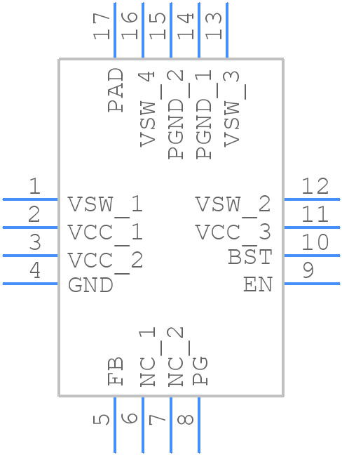TS30011-M050QFNR - SEMTECH - PCB symbol