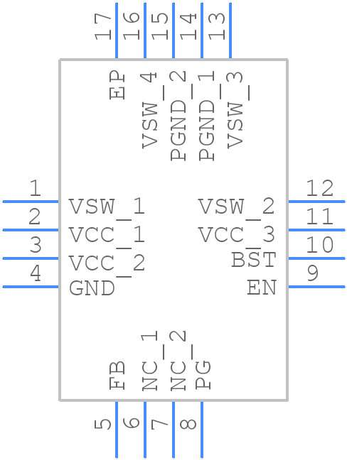 TS30013-M050QFNR - SEMTECH - PCB symbol