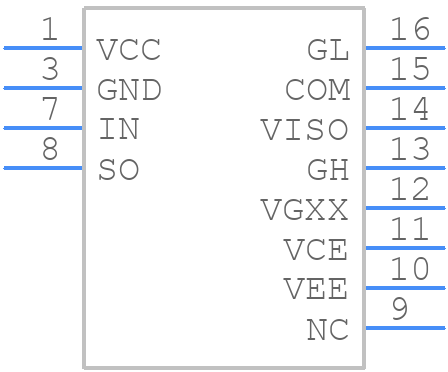 SID1183K - Power Integrations - PCB symbol