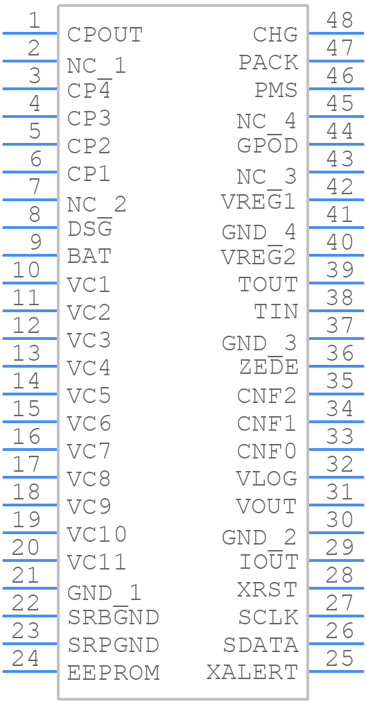 BQ77PL900DLG4 - Texas Instruments - PCB symbol