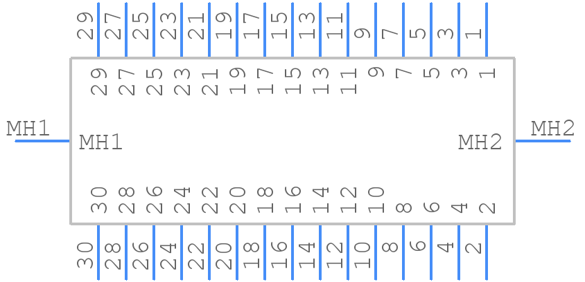 XG4A-3034 - OMRON Electronics - PCB symbol