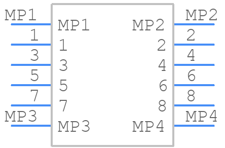52559-0834 - Molex - PCB symbol
