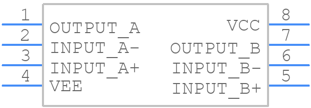 MC1458CP1 - Texas Instruments - PCB symbol