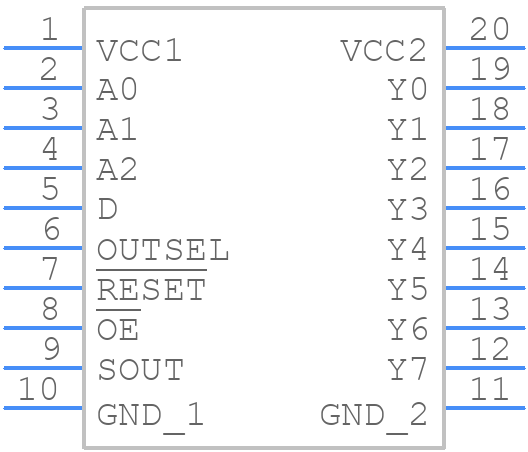 SN74LV8153QPWRQ1 - Texas Instruments - PCB symbol