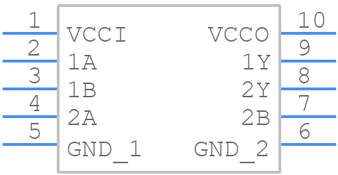 74AXP2T08DPJ - Nexperia - PCB symbol