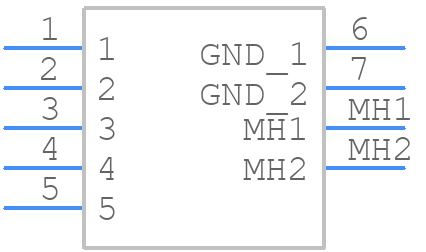 57PC5F - Switchcraft - PCB symbol