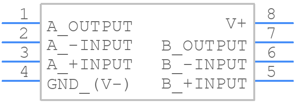 NJM2732D - Nisshinbo - PCB symbol