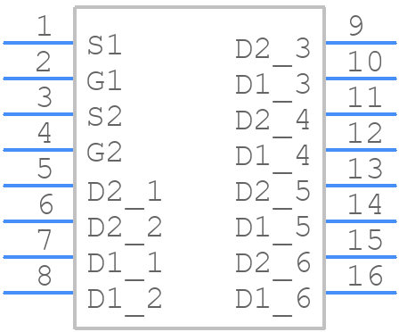 SI7923DN-T1-GE3 - Vishay - PCB symbol