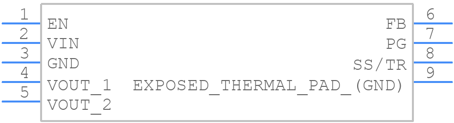 TPS82140SILR - Texas Instruments - PCB symbol