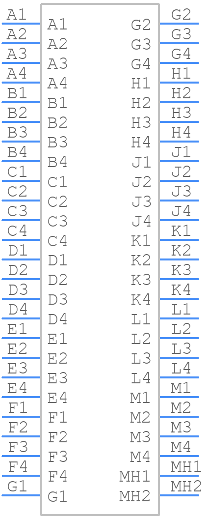 36638-0002 - Molex - PCB symbol