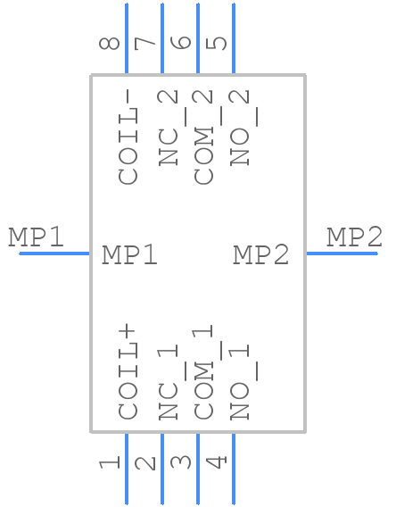 G6K-2F-RF-DC3 - Omron Electronics - PCB symbol
