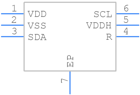 SGP30-2.5k - Sensirion - PCB symbol