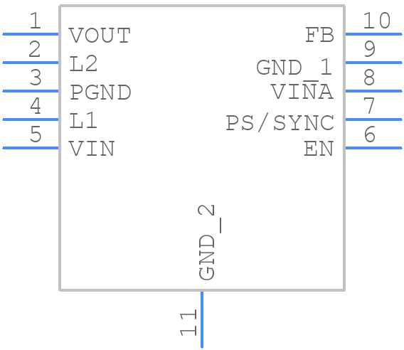 TPS63031DSKTG4 - Texas Instruments - PCB symbol