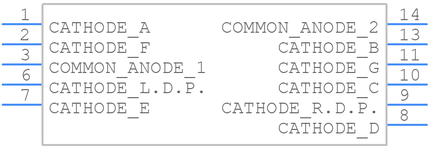LTS-312AG - Lite-On - PCB symbol