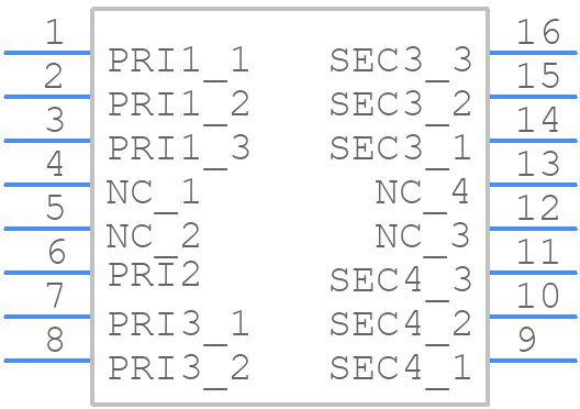 TG110-E055N5RL - Halo Electronics - PCB symbol