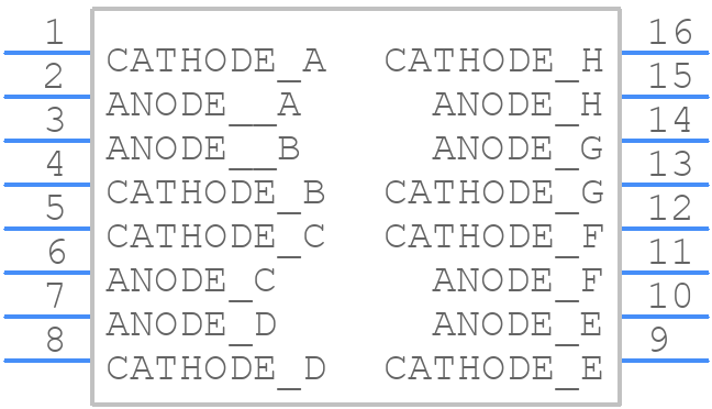 HLMP-2770 - Avago Technologies - PCB symbol