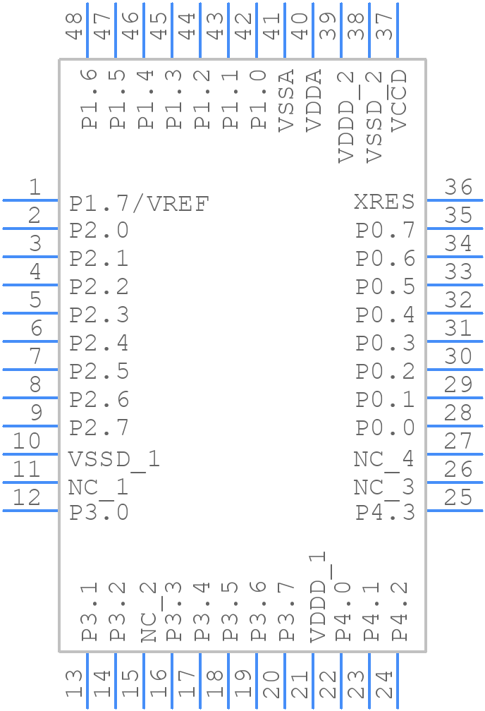 CY8C4146AZI-S433T - Infineon - PCB symbol